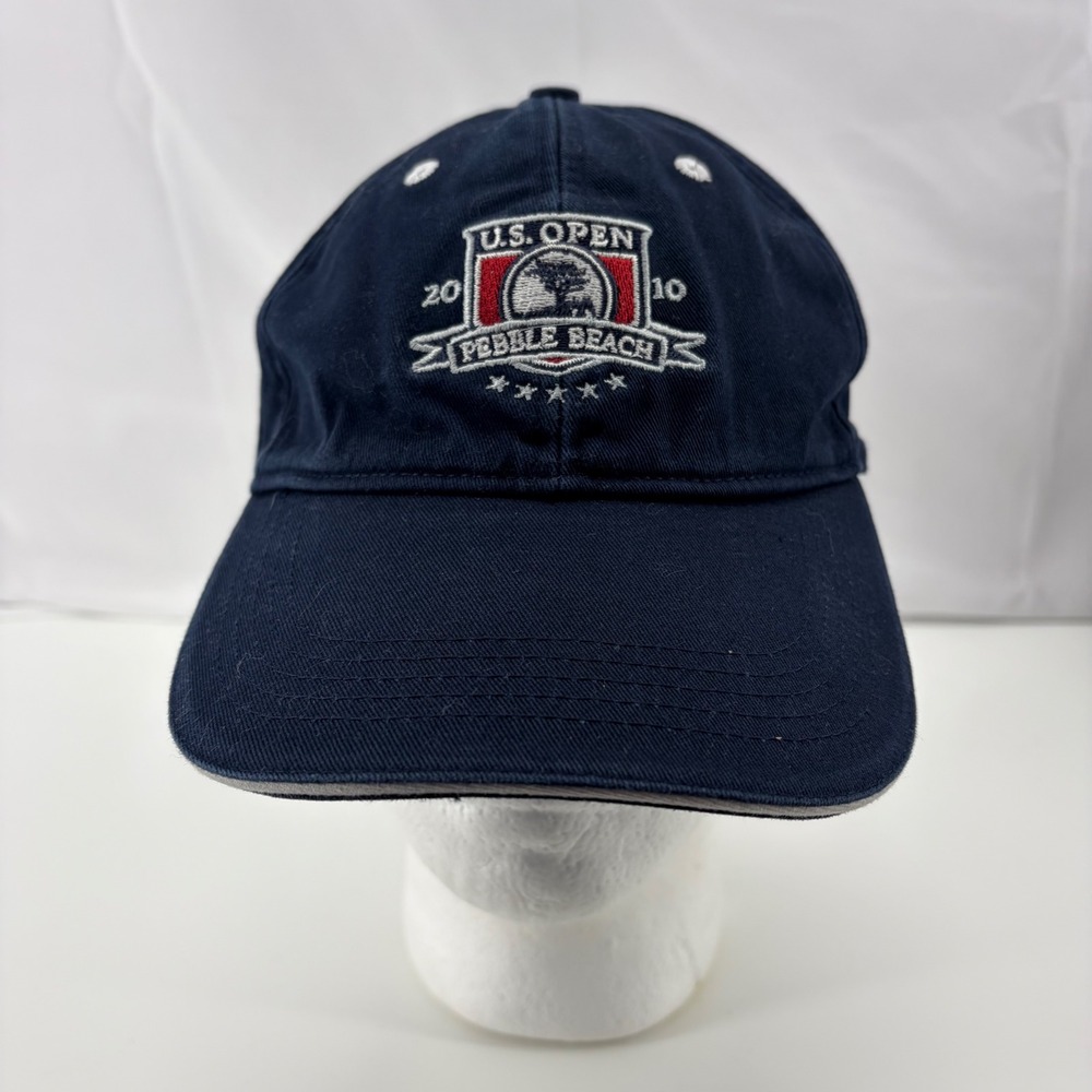 Cutter & Buck 2010 US Open Pebble Beach Golf Hat Navy Blue Adjustable Cap